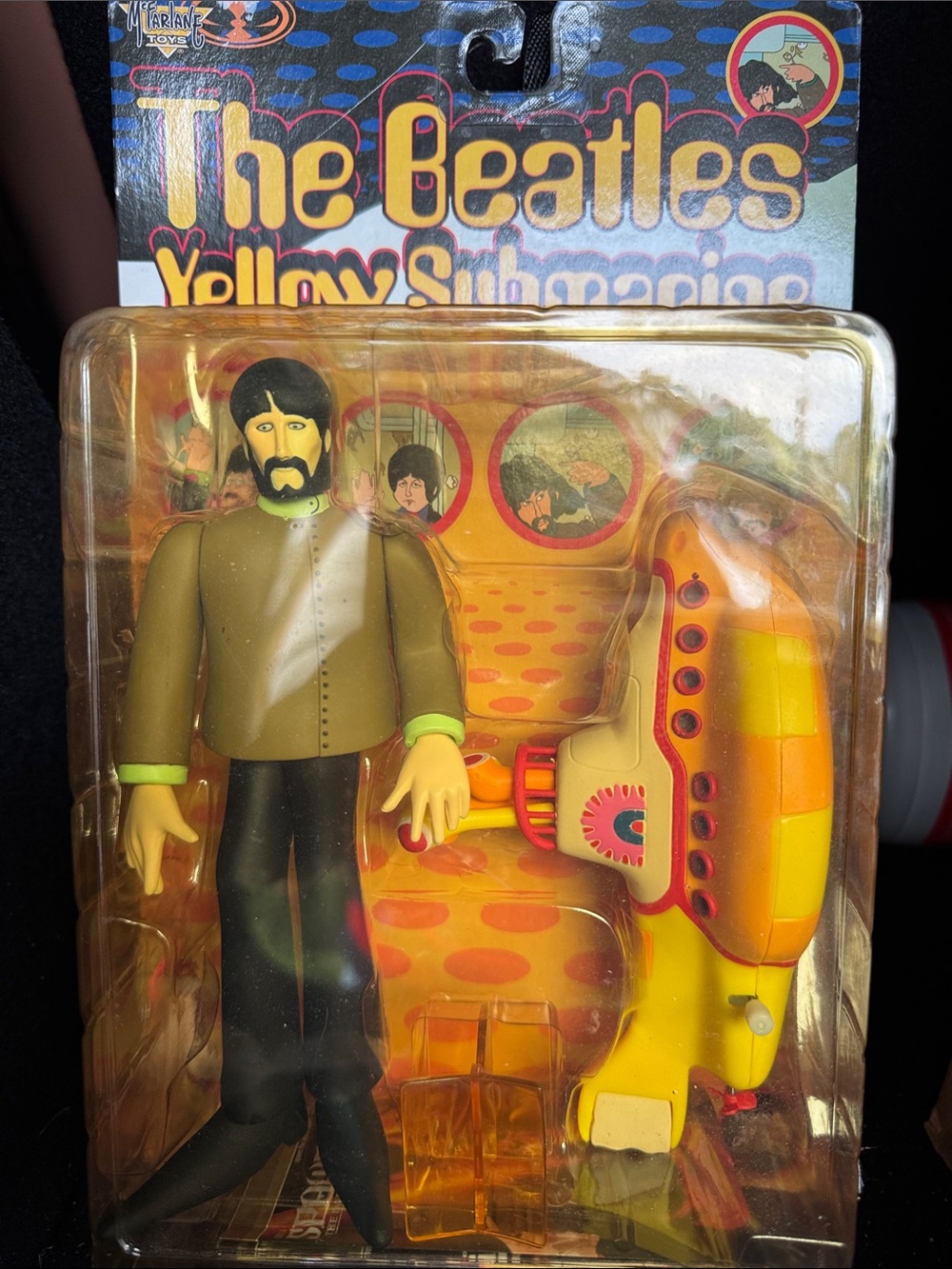 The Beatles Olive-Green Paul Action Figure with Yellow Submarine Accessory